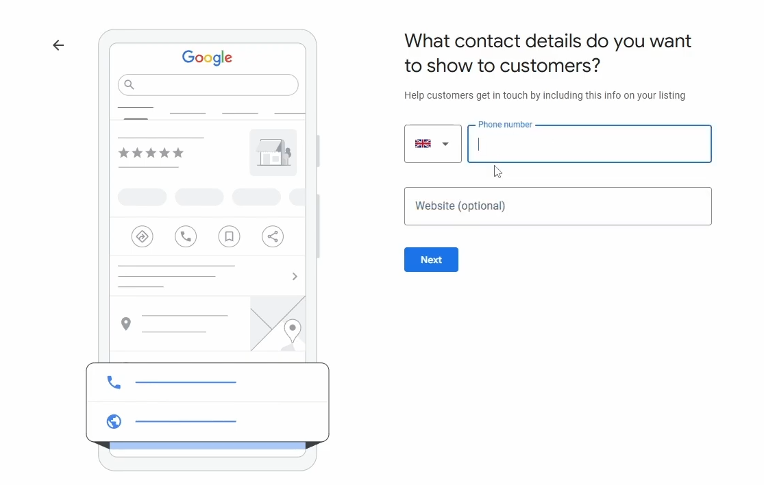Enter your contact details
